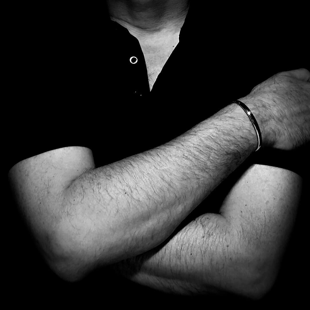 Sterling silver slim cuff