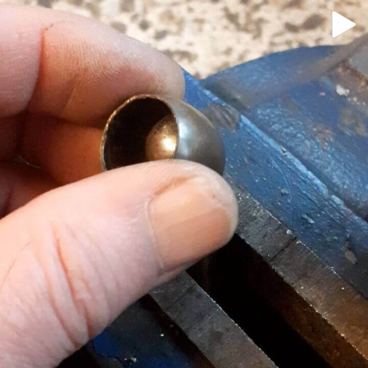 Doming an 18ct ring