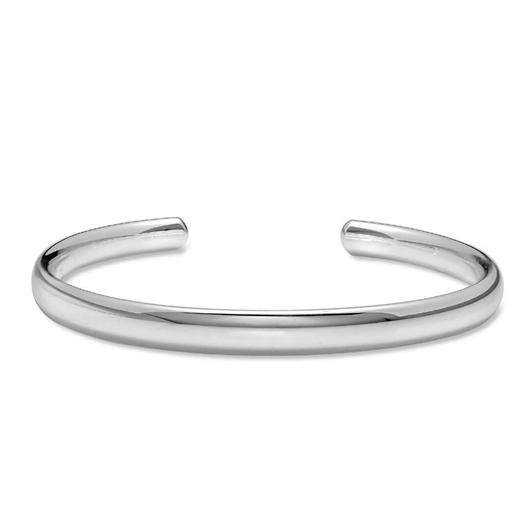 Sterling silver slim cuff