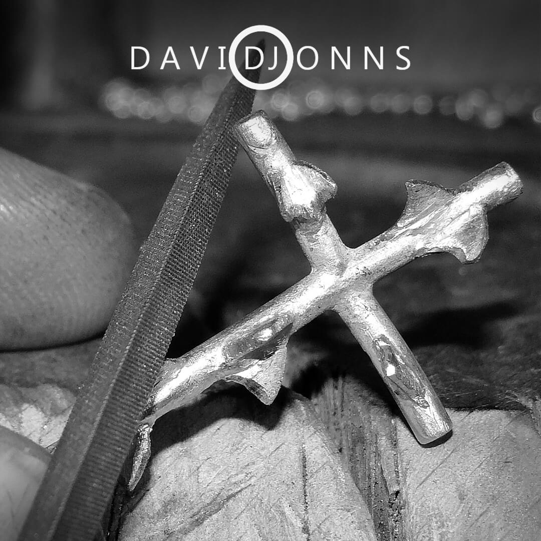 Silver thorn cross